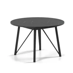 Perfecta Table De Salle à Manger*Wacko 2.0 Table ronde moderne extensible à pieds métalliques