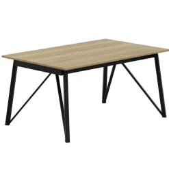 Perfecta Table De Salle à Manger*Wacko Table design industriel extensible avec pieds en métal