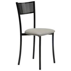 Carrier Chaise De Cuisine*Wasabi ® Chaise moderne en synthétique et métal dossier ajouré