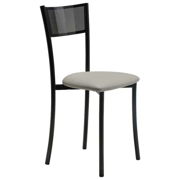 Carrier Chaise De Cuisine*Wasabi ® Chaise moderne en synthétique et métal dossier ajouré