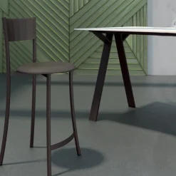 Carrier Tabouret Snack (assise +/- 65 Cm)|Tabouret De Bar (assise +/- 80 Cm)*Wasabi ® Tabouret haut en simili et structure en métal fabrication française