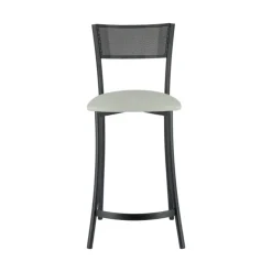 Carrier Tabouret Snack (assise +/- 65 Cm)|Tabouret De Bar (assise +/- 80 Cm)*Wasabi ® Tabouret haut assise en tissu et structure en métal fabrication française