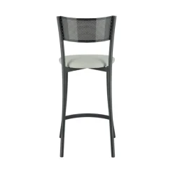 Carrier Tabouret Snack (assise +/- 65 Cm)|Tabouret De Bar (assise +/- 80 Cm)*Wasabi ® Tabouret haut assise en tissu et structure en métal fabrication française