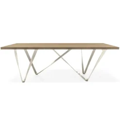 Tomasella Table De Salle à Manger*Wave Table design extensible avec pied en métal