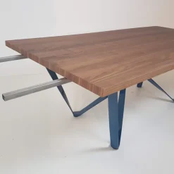 Tomasella Table De Salle à Manger*Wave Table design extensible avec pied en métal