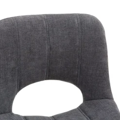 Tabouret Snack (assise +/- 65 Cm)|Tabouret De Bar (assise +/- 80 Cm)*WilliamTabouret cosy en tissu avec pieds en métal noir