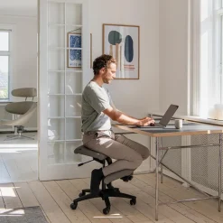 Varier Chaise De Bureau*Wing ® Siège ergonomique en tissu sur roulettes