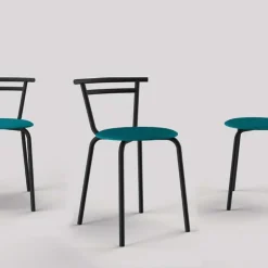 Carrier Chaise De Cuisine*Xélus ® Chaise de cuisine fabriquée en France assise ronde structure métal