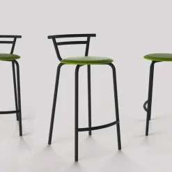 Carrier Tabouret Snack (assise +/- 65 Cm)|Tabouret De Bar (assise +/- 80 Cm)*Xélus ® Tabouret snack fabriqué en France assise ronde rembourrée et structure métal