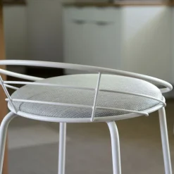 Carrier Tabouret Snack (assise +/- 65 Cm)|Tabouret De Bar (assise +/- 80 Cm)*Yaël ® Tabouret haut français rembourré en métal et tissu