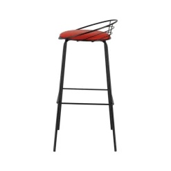 Carrier Tabouret Hauteur Sur-mesure|Tabouret Snack (assise +/- 65 Cm)*Yaël ® Tabouret haut français rembourré en métal et simili