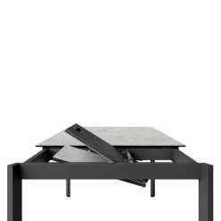 Cancio Table De Salle à Manger*Zenit Table en céramiqueextensible avec pieds en métal