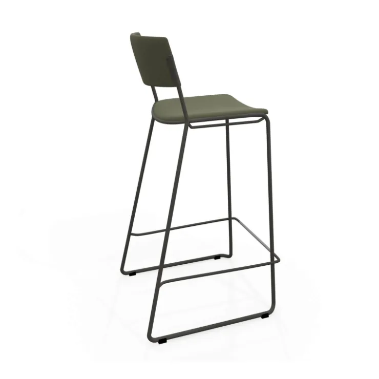 Perfecta Tabouret De Bar (assise +/- 80 Cm)*Zoom Tabouret de bar moderne en simili avec pieds traîneau