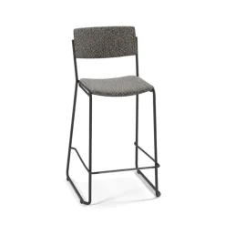 Perfecta Tabouret Snack (assise +/- 65 Cm)|Tabouret De Bar (assise +/- 80 Cm)*Zoom Tabouret snack moderne en tissu pieds traîneau