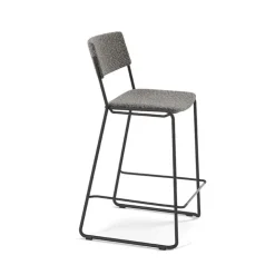 Perfecta Tabouret Snack (assise +/- 65 Cm)|Tabouret De Bar (assise +/- 80 Cm)*Zoom Tabouret snack moderne en tissu pieds traîneau