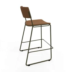 Perfecta Tabouret Snack (assise +/- 65 Cm)*Zoom Tabouret snack moderne en simili avec pieds en traîneau