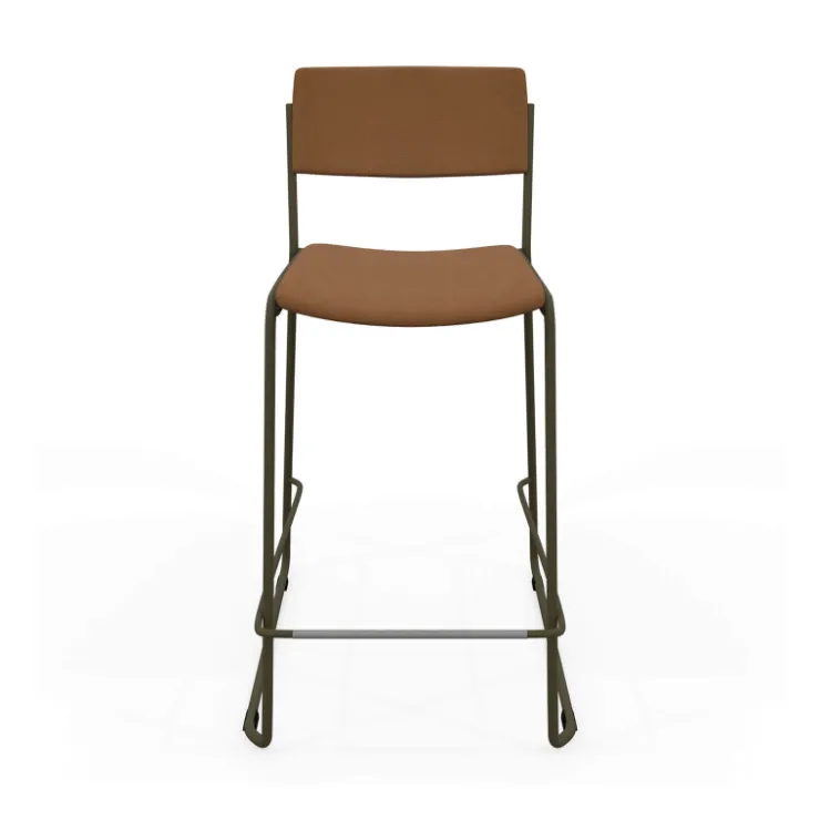Perfecta Tabouret Snack (assise +/- 65 Cm)*Zoom Tabouret snack moderne en simili avec pieds en traîneau